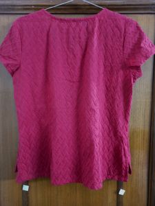 Short Red Kurti Style Top