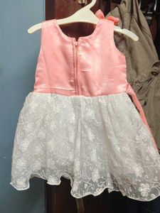 Party wear chikankari baby girl frock