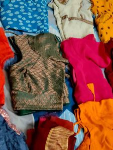 18 Assorted Women's Ethnic Blouses l 3 blouse piec