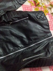 Stylish Black Faux Leather Jacket