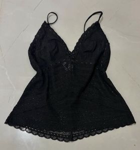 y2k Sheer Lace Camisole Top