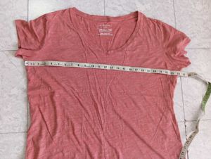 Pink V-Neck T-Shirt