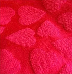 Red Heart Print Dress