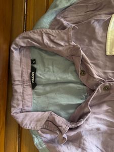 NUON by Westside Colorblock crop Shirt