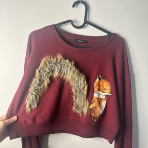 Cute Fox Graphic Sweatshirt