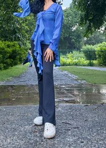 Boho Tie-Front Blouse