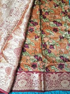 Floral Print Saree