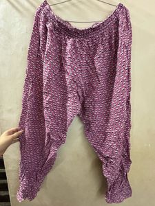 Pink Floral Print Palazzo Pants