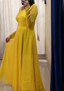 Yellow Anarkali