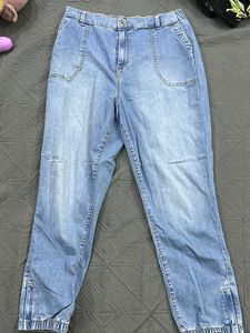 Light Wash Denim Joggers