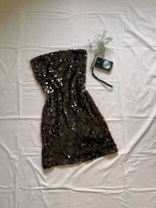 Sparkling Sequin Strapless Dress