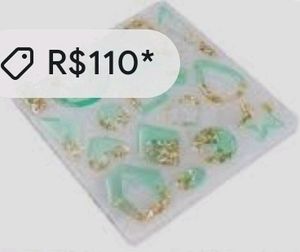 Mould eyerring Double shaded trendy design Resin