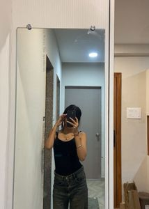 Basic Black Spaghetti Strap bodysuit