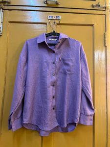 Lavender Button-Down Shirt