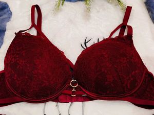 humkemoller Burgundy Bra with Strappy Detail