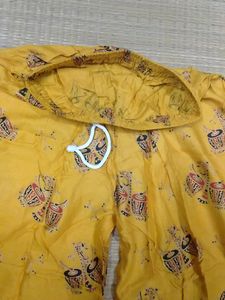 Mustard Colour Rayon Palazzo