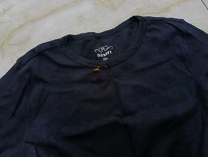 Stylish Navy Blue Long Sleeve Top