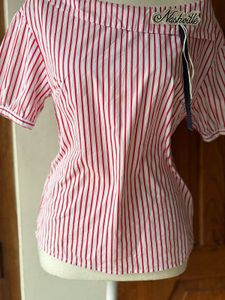 Chic Striped Off-Shoulder Top