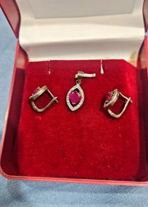 925 Silver Pendant Set