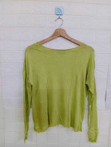 Lime Green Long Sleeve Top