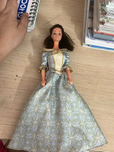 Vintage Doll in Blue Gown
