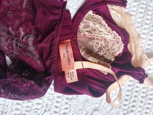 Burgundy Lace Lingerie Set