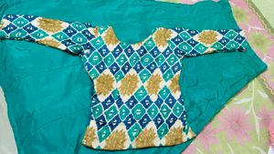 Stylish Blue &amp; Patterned Dress