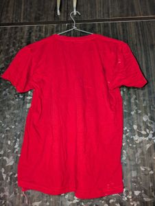 Red 'Girl' Graphic Tee