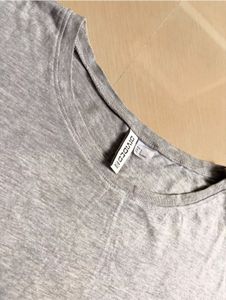 Grey H&amp;M Cropped T-Shirt
