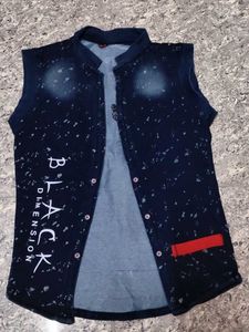 Men's Denim Nehru Jacket