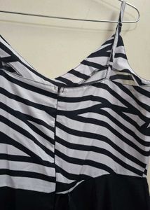 Chic Black &amp; White Jumpsuit