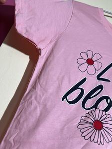 New Pink 'Love Blooms' Tee