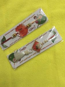 very beautiful bhaiya bhabhi Rakhi set
