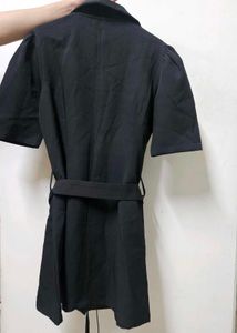 Chic Black Button-Down Dress