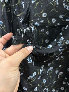 H&amp;M Chic Floral Print Wrap Dress