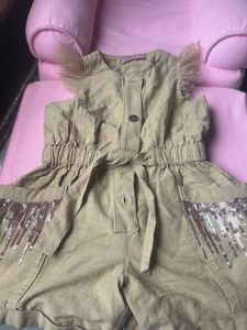 Stylish Sequined Pocket Romper
