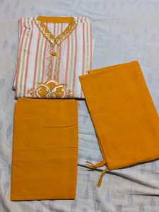 Elegant Striped Kurta dress material