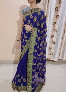 Purple Saree