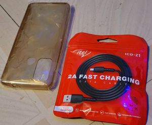 Fast Charger Data Cable1&amp; 2Mobile Cover 1