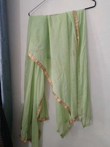 Embroidered Mint Green Kurta Set