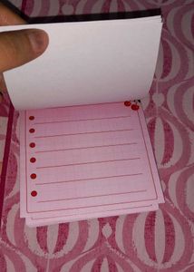 Pinterest–korean red cherry blossom note pads
