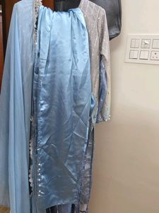 Sparkling Sequined Kurta Set with Dupatta