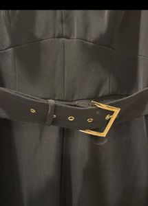 Elegant Black Belted Jumpsuit