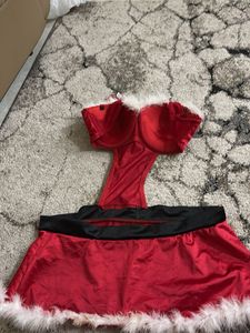 Festive Santa Costume Lingerie Set