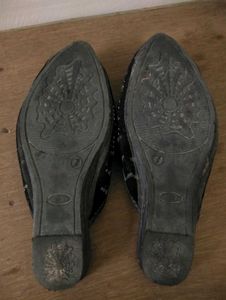Embellished Black Jutti Style Flats