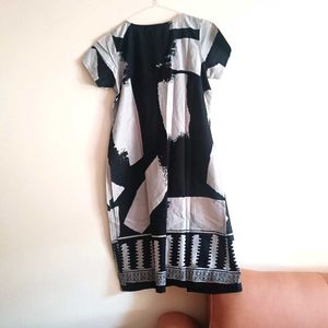 Boho Abstract Print kurta with jacket