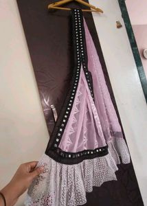 Beautiful Lilac Embroidered Lehenga Skirt