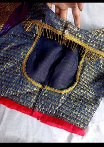 Red Lehenga Choli South Indian style silk