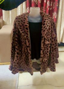 Stylish Animal Print Coat