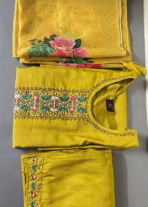 heavy Beautiful mustard Kurta Set